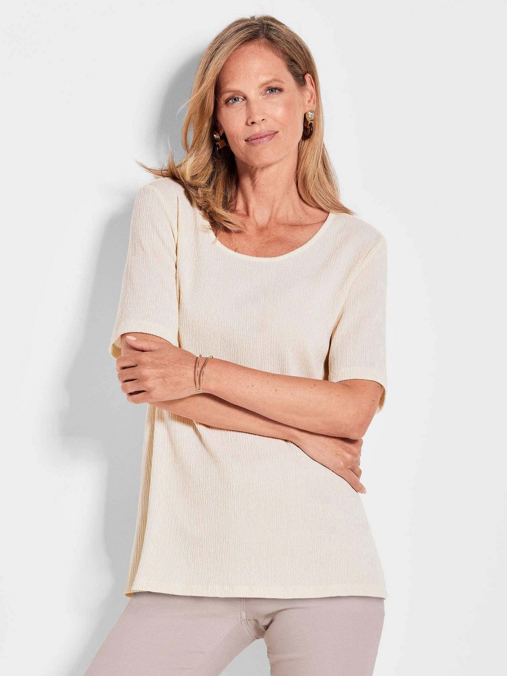 Goldner Shirt Damen braun, 50