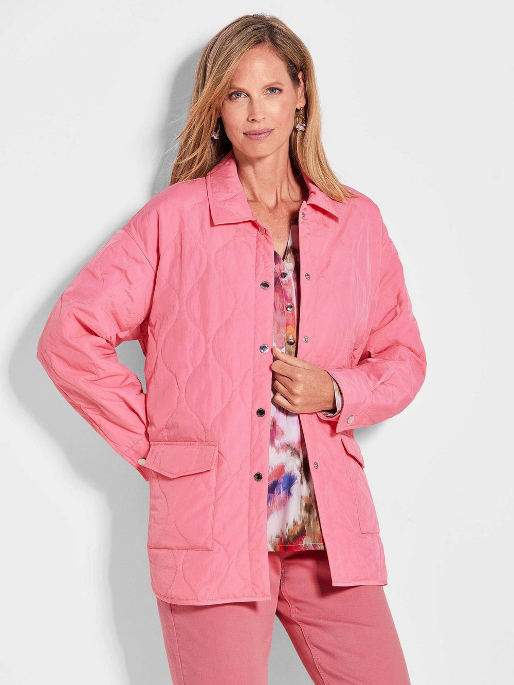 Goldner Hemdjacke Damen Polyamid rot, 44