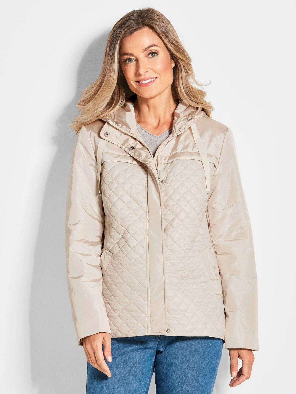 Goldner Jacke Damen Polyamid braun, 44
