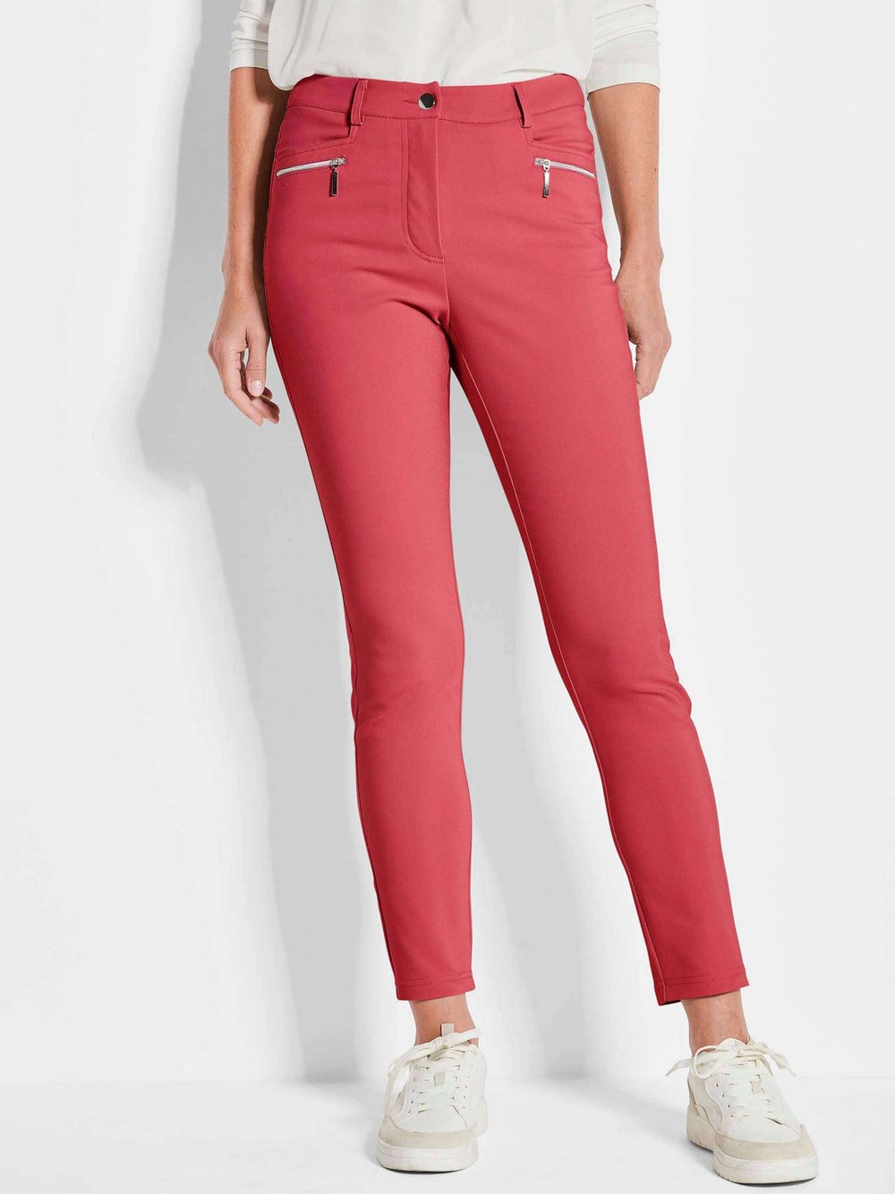 Goldner Hose Damen Baumwolle rot, 54