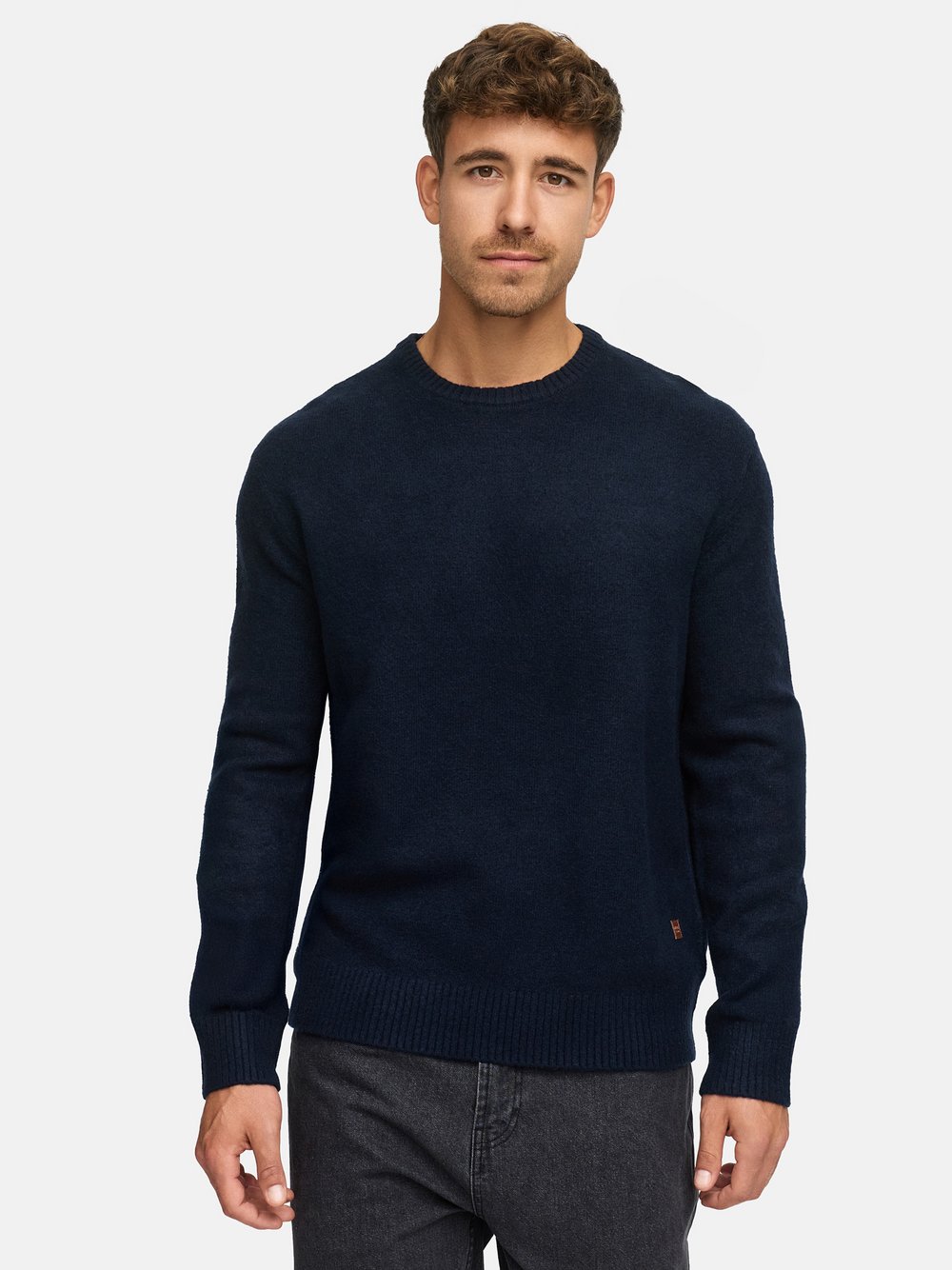 Indicode Strickpullover Herren blau, L