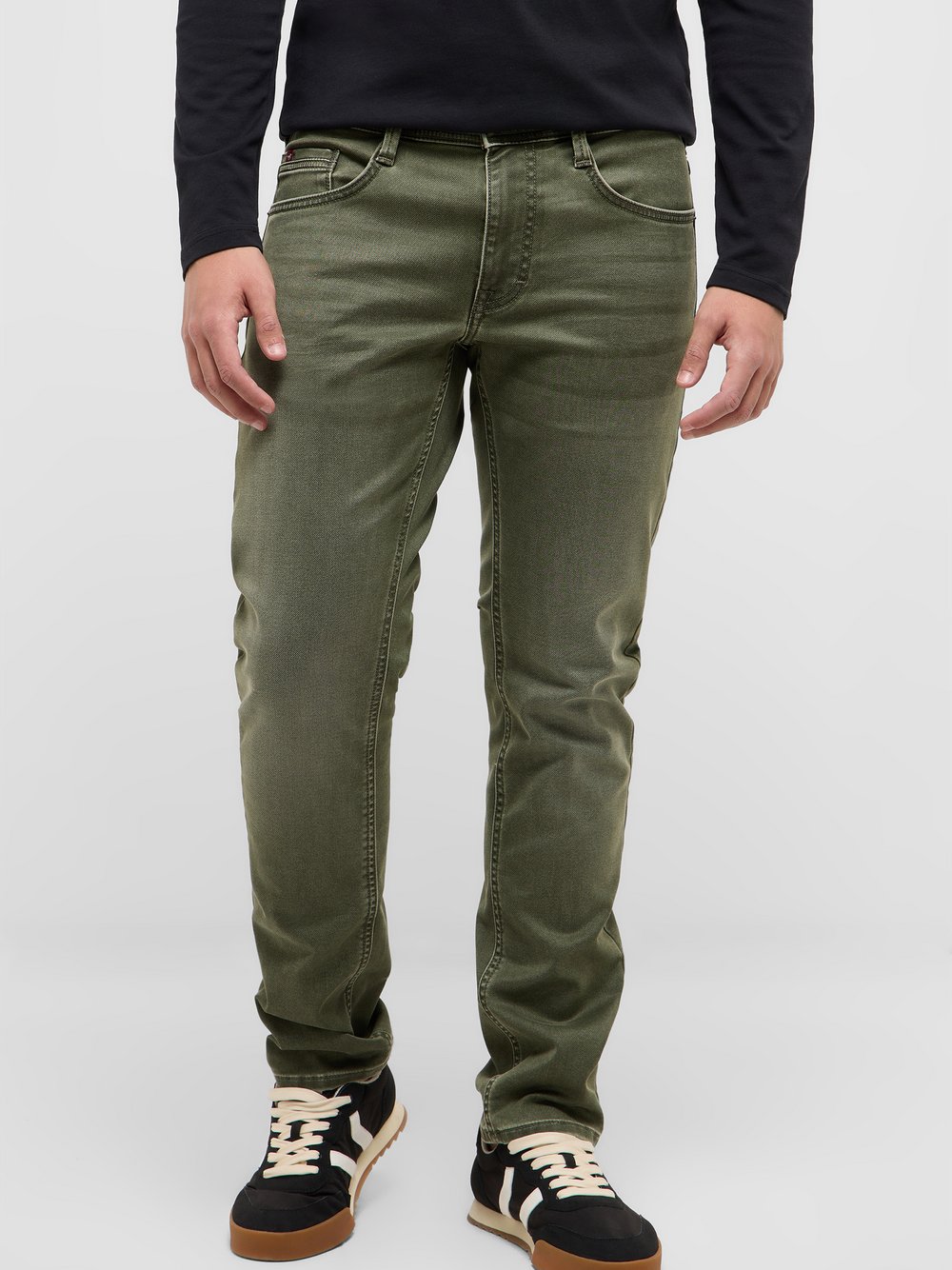Mustang Jeans Herren Baumwolle grün, 34-32