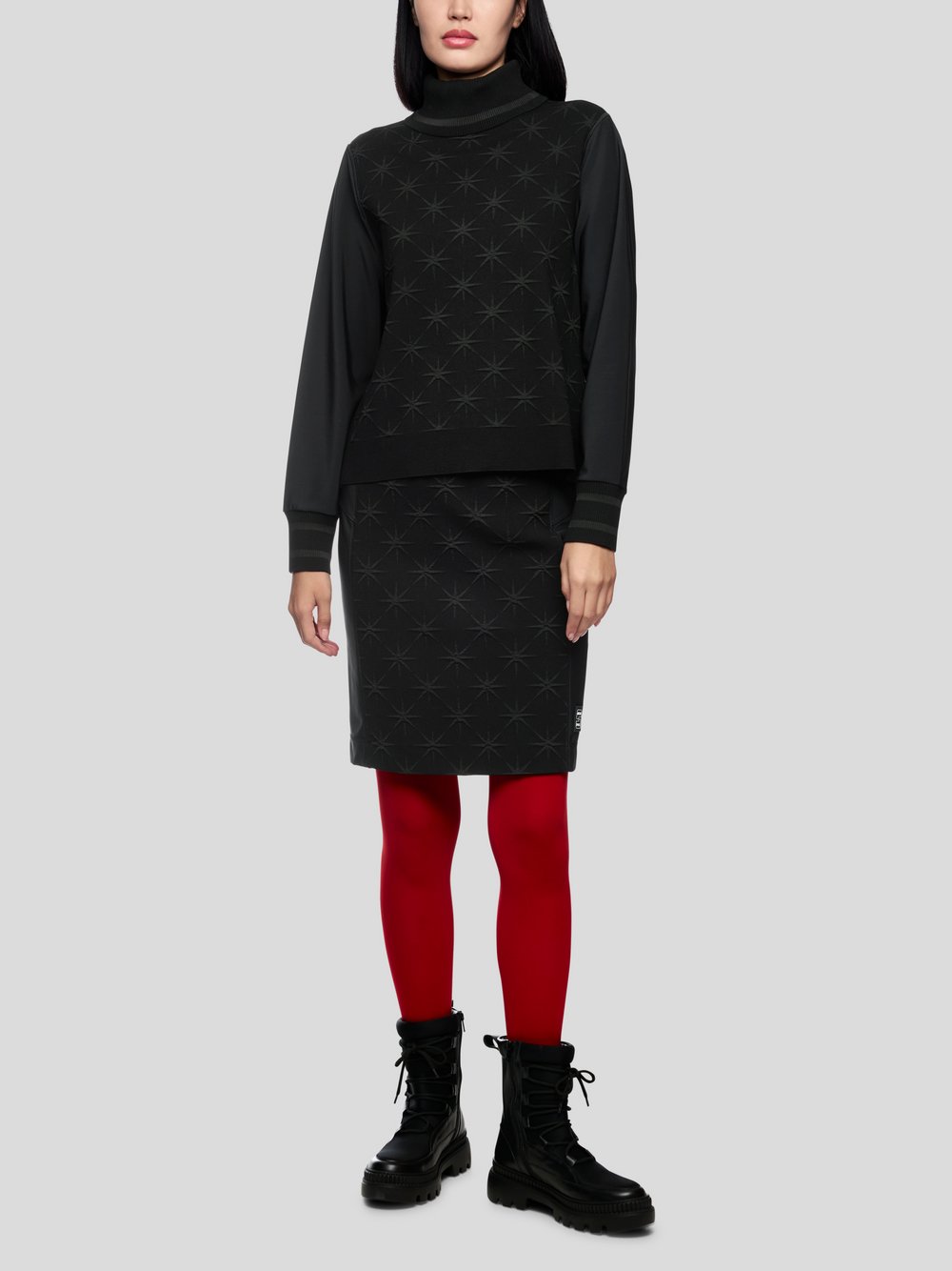 Thumbnail - Marc Cain Pullover Damen Viskose schwarz gemustert, 38