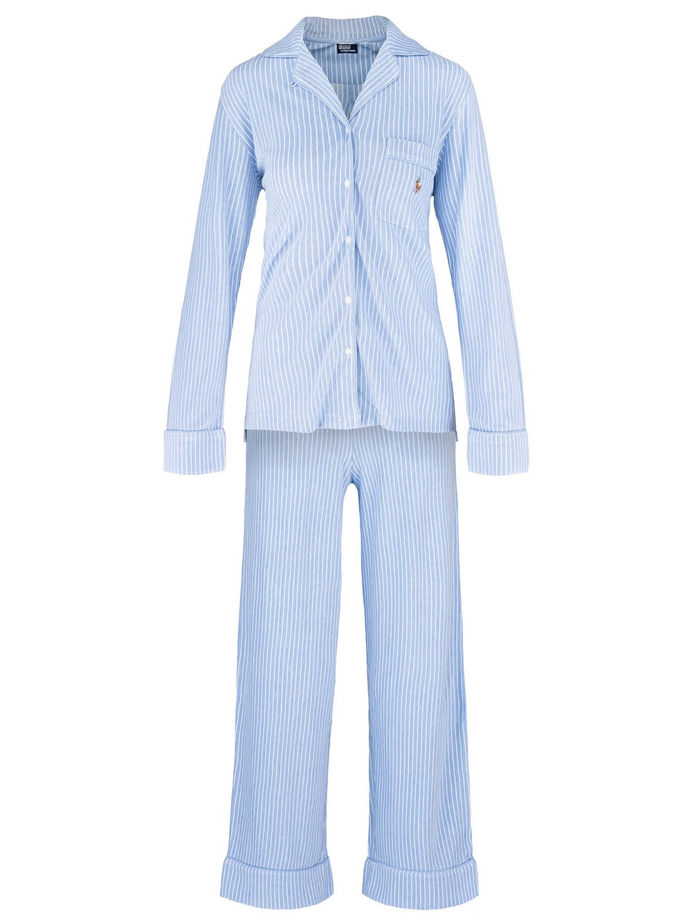 Polo Ralph Lauren Pyjama  Damen Jersey blau gestreift, XS