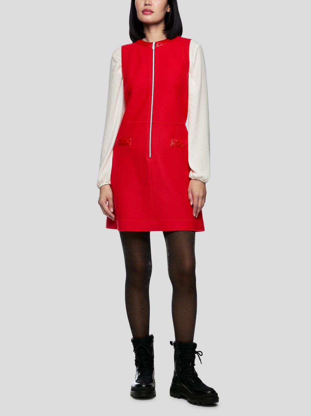 Thumbnail - Marc Cain Kleid Damen Schurwolle rot, 40