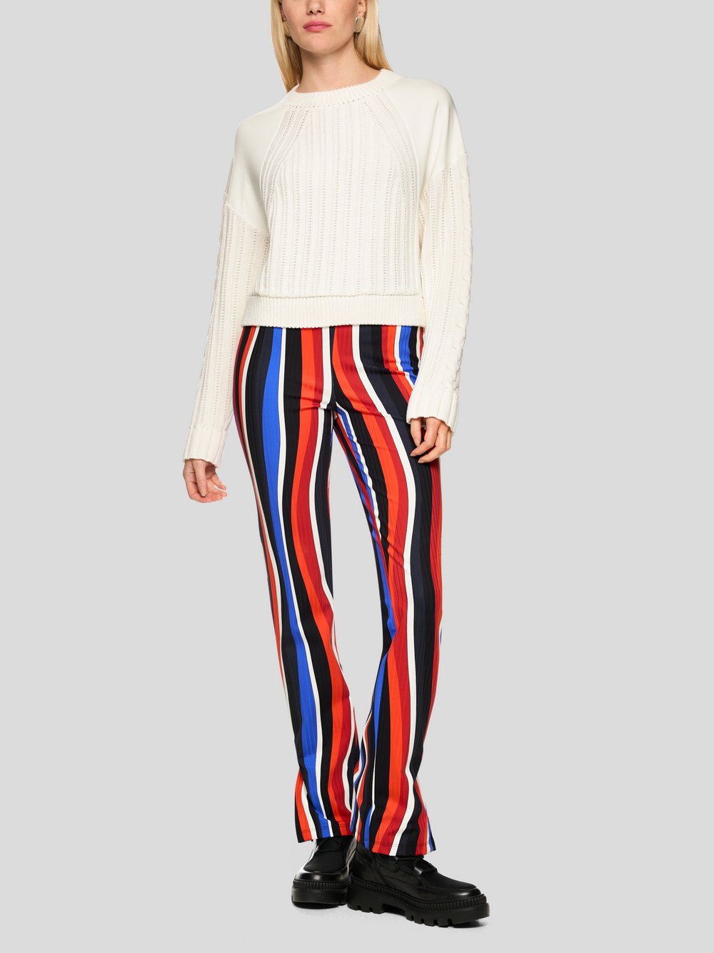 Thumbnail - Marc Cain Pullover Damen Schurwolle weiß, 44