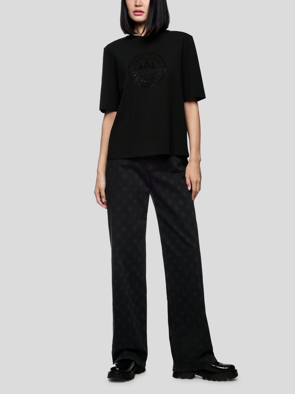 Thumbnail - Marc Cain T-Shirt Damen Baumwolle schwarz, 44