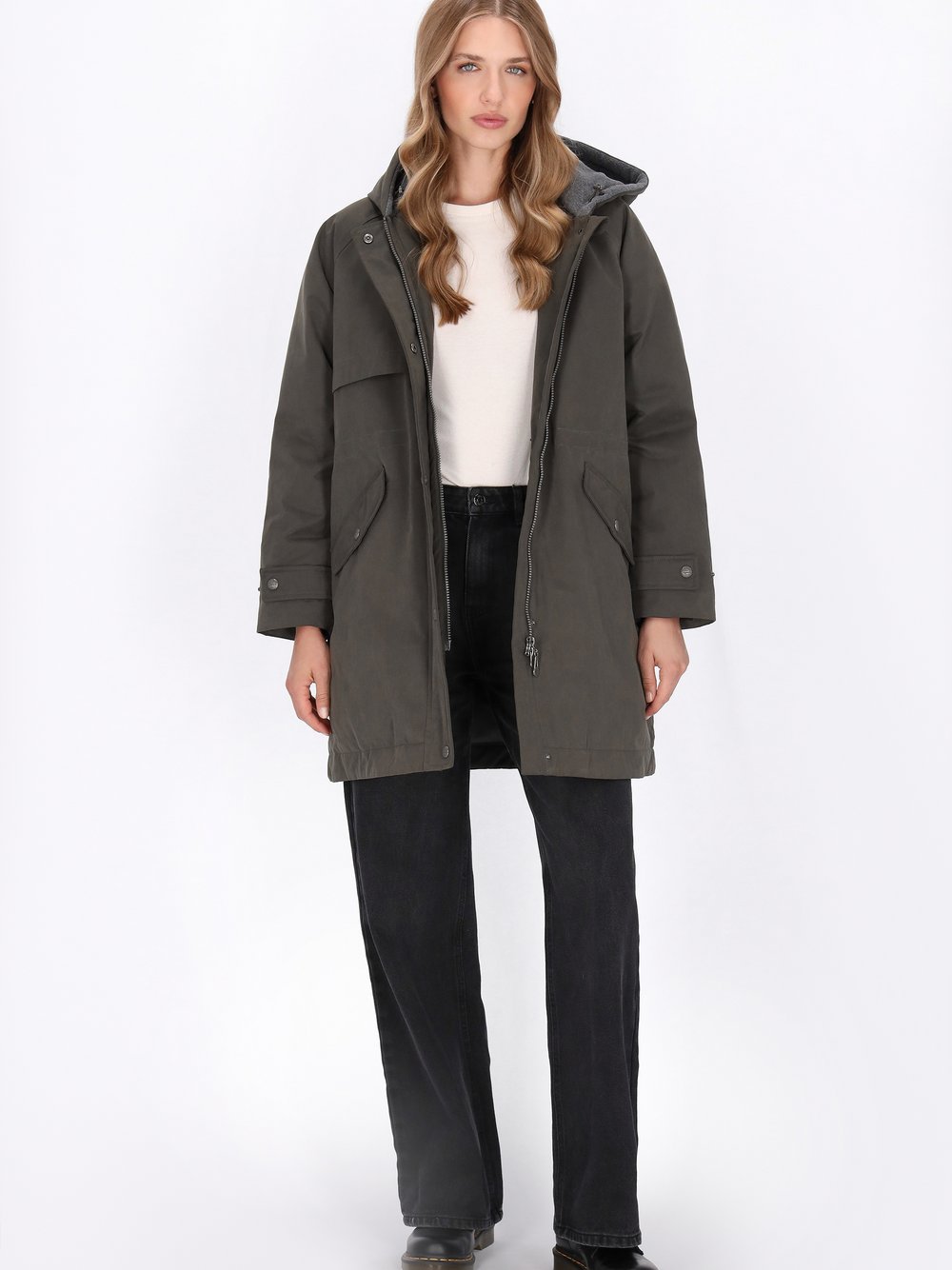 Dreimaster Parka Damen grün, S