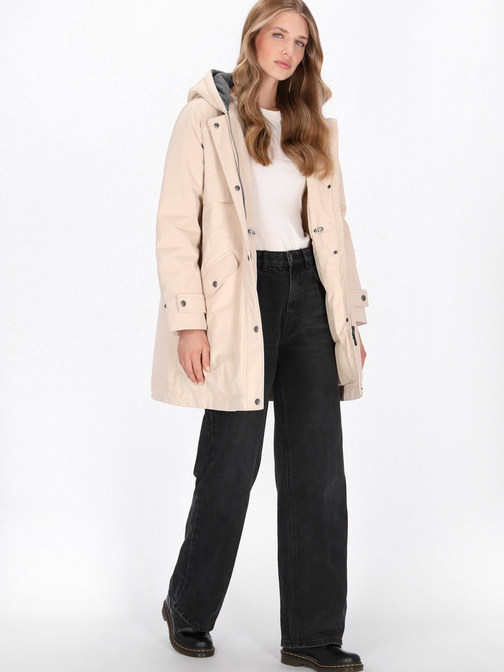 Dreimaster Parka Damen beige, XL