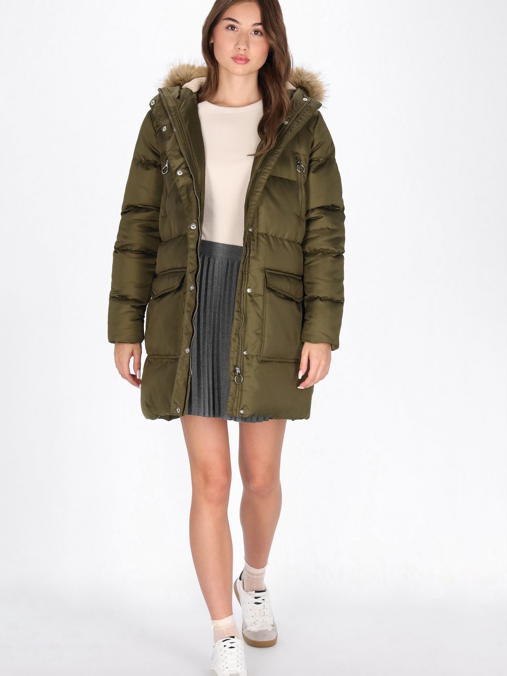 MyMo Parka Damen Polyamid grün, M