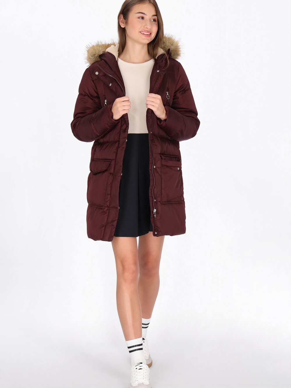 MyMo Parka Damen Polyamid rot, XL