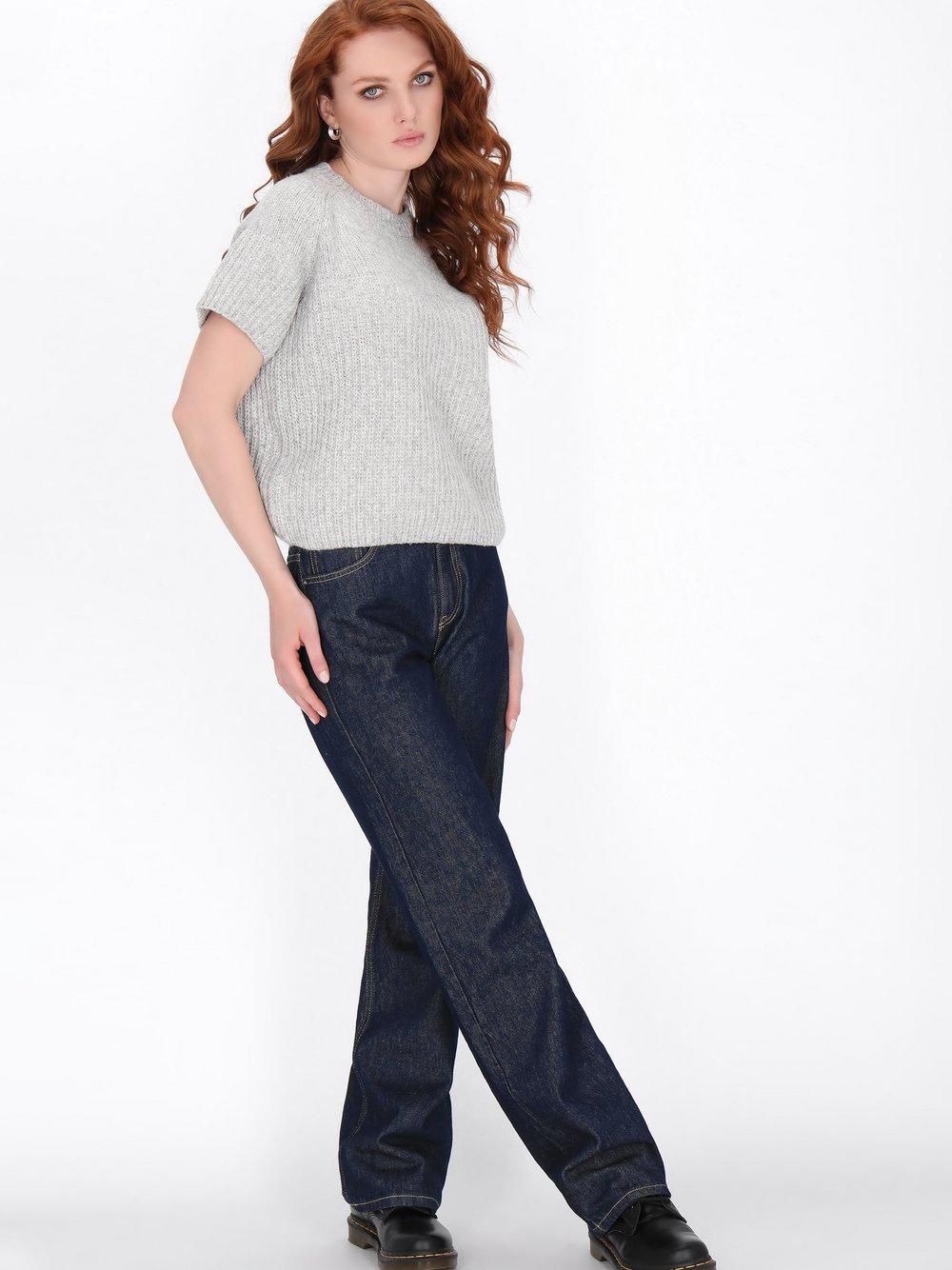 Dreimaster Pullover Damen grau, XS/S