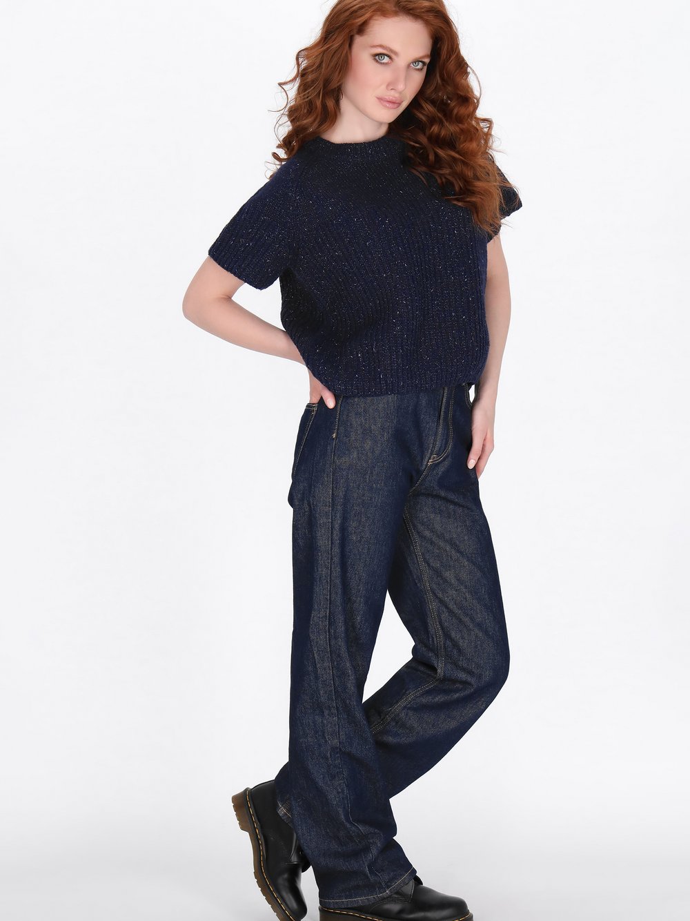 Dreimaster Pullover Damen blau, XL/XXL