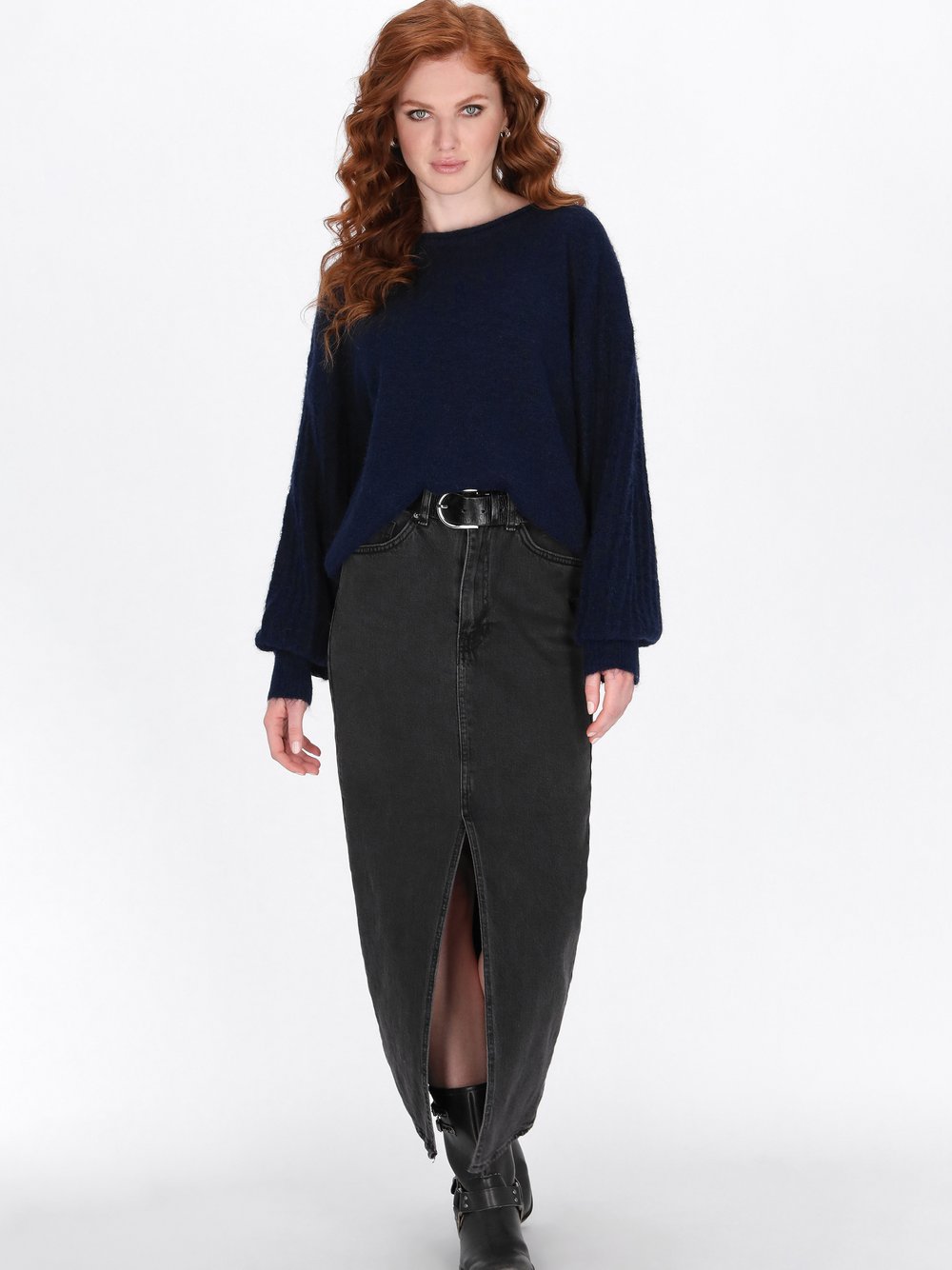 Dreimaster Pullover Damen blau, XL/XXL