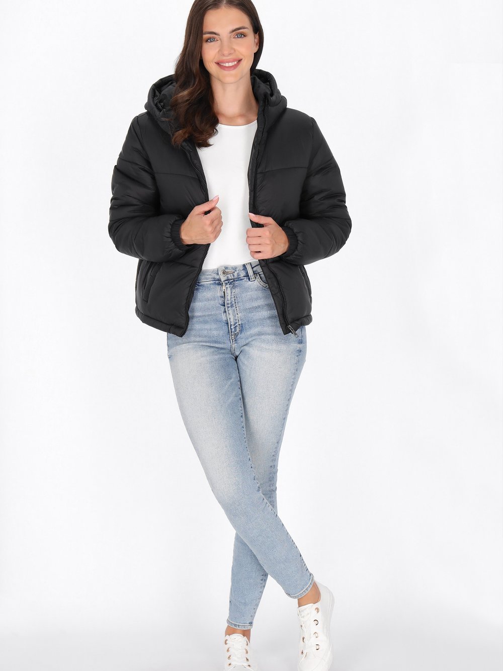 Usha Jacke Damen Polyamid schwarz, M