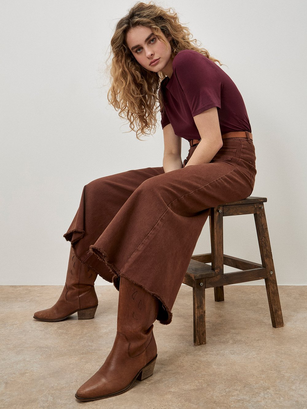 Apricot Jeans Damen Baumwolle braun, 28