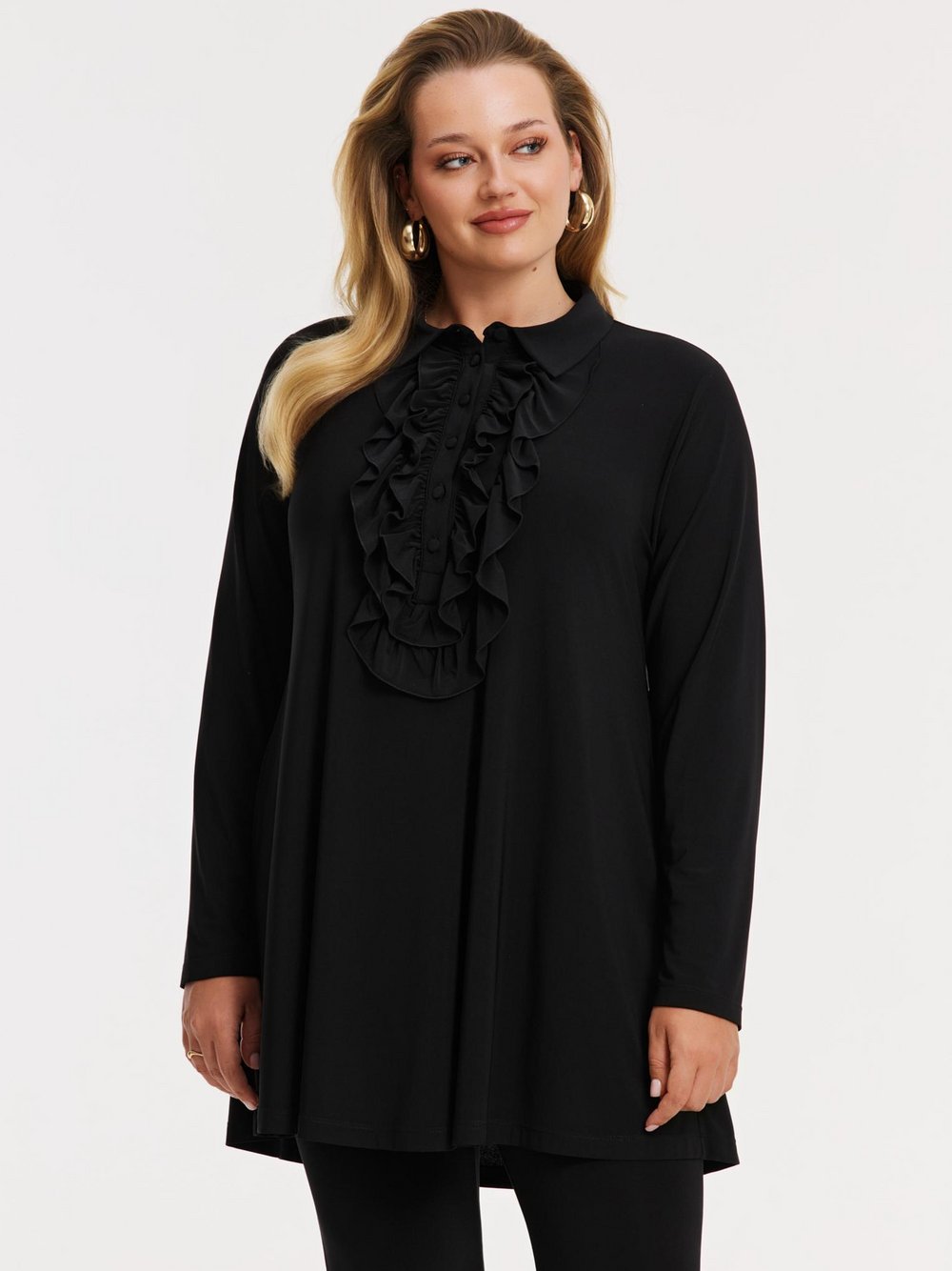 YOEK Bluse Damen schwarz, 38-40