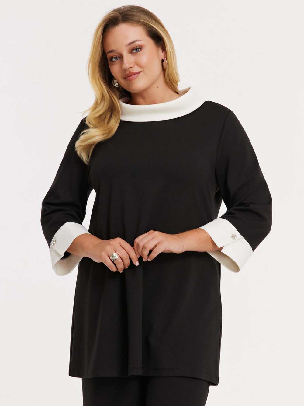 Thumbnail - YOEK Tunika Damen Viskose schwarz, 38-40