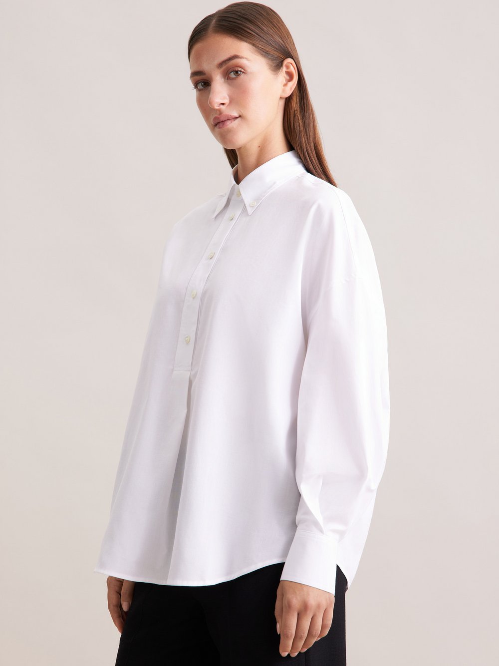 Seidensticker Hemdbluse Damen Baumwolle weiß, 38