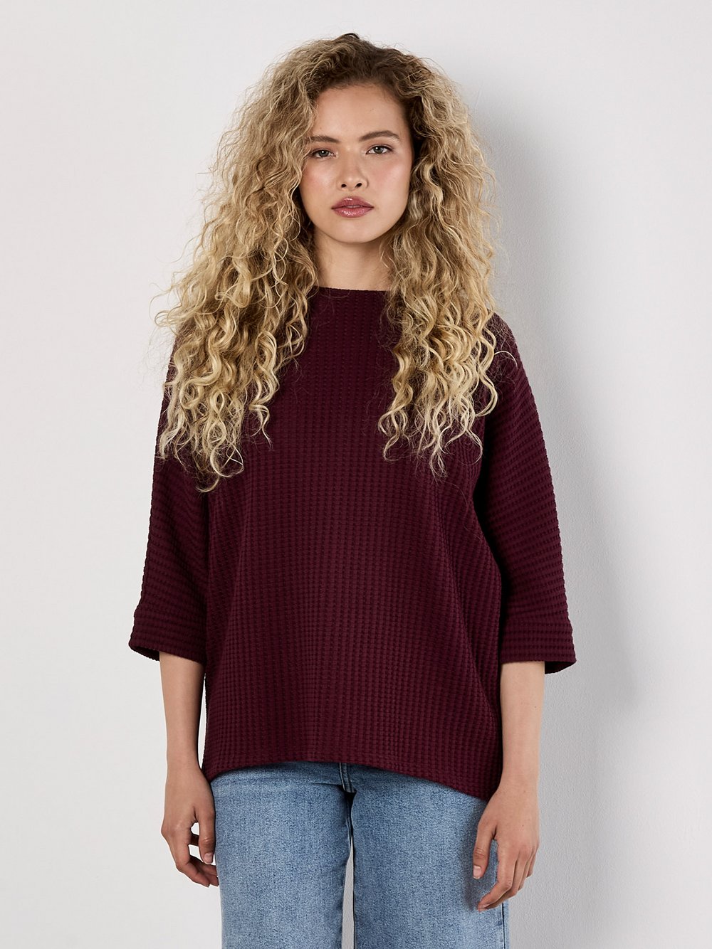Thumbnail - Apricot Pullover Damen Baumwolle rot, 40