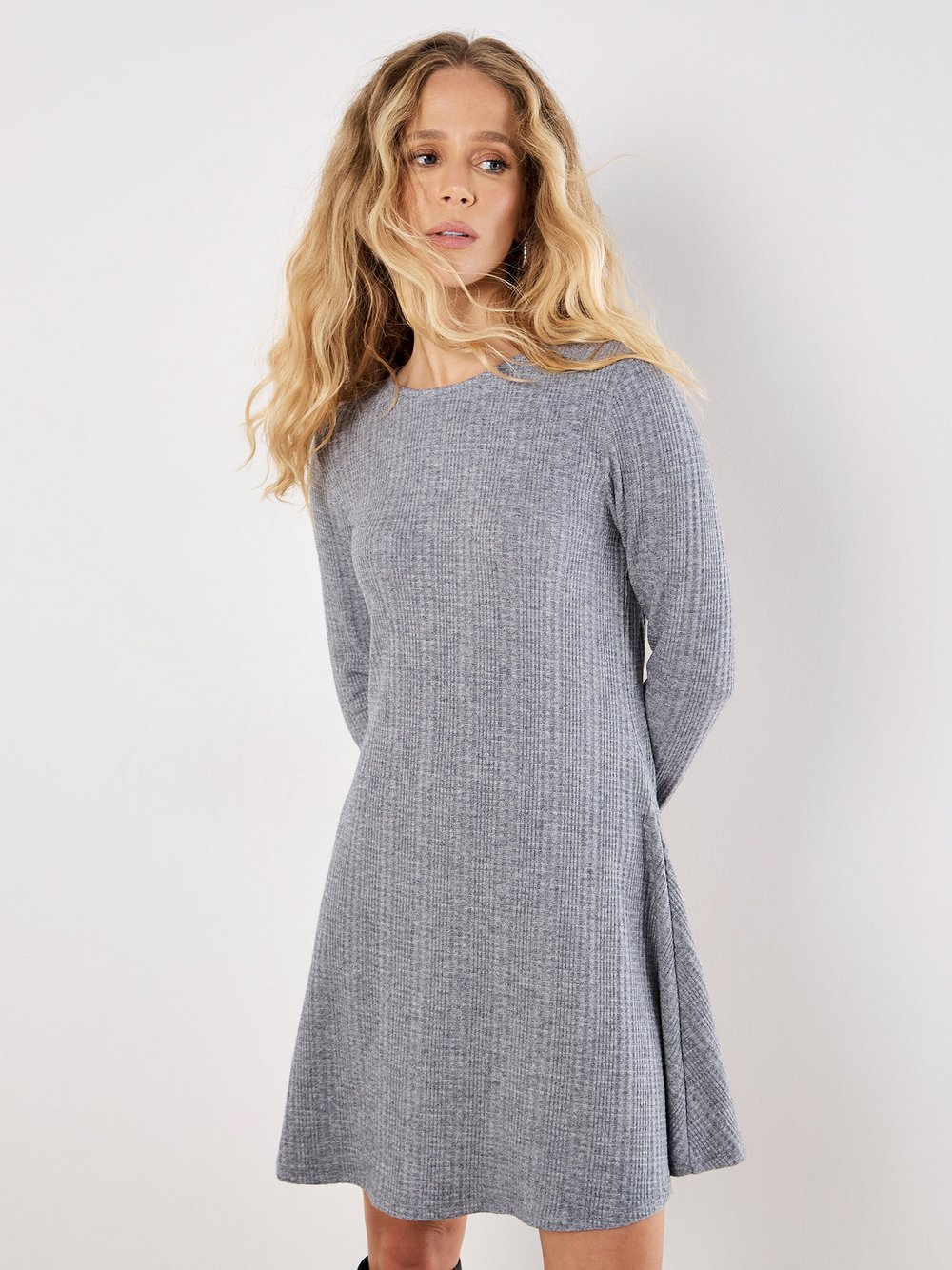 Thumbnail - Apricot Minikleid Damen Viskose grau, 40