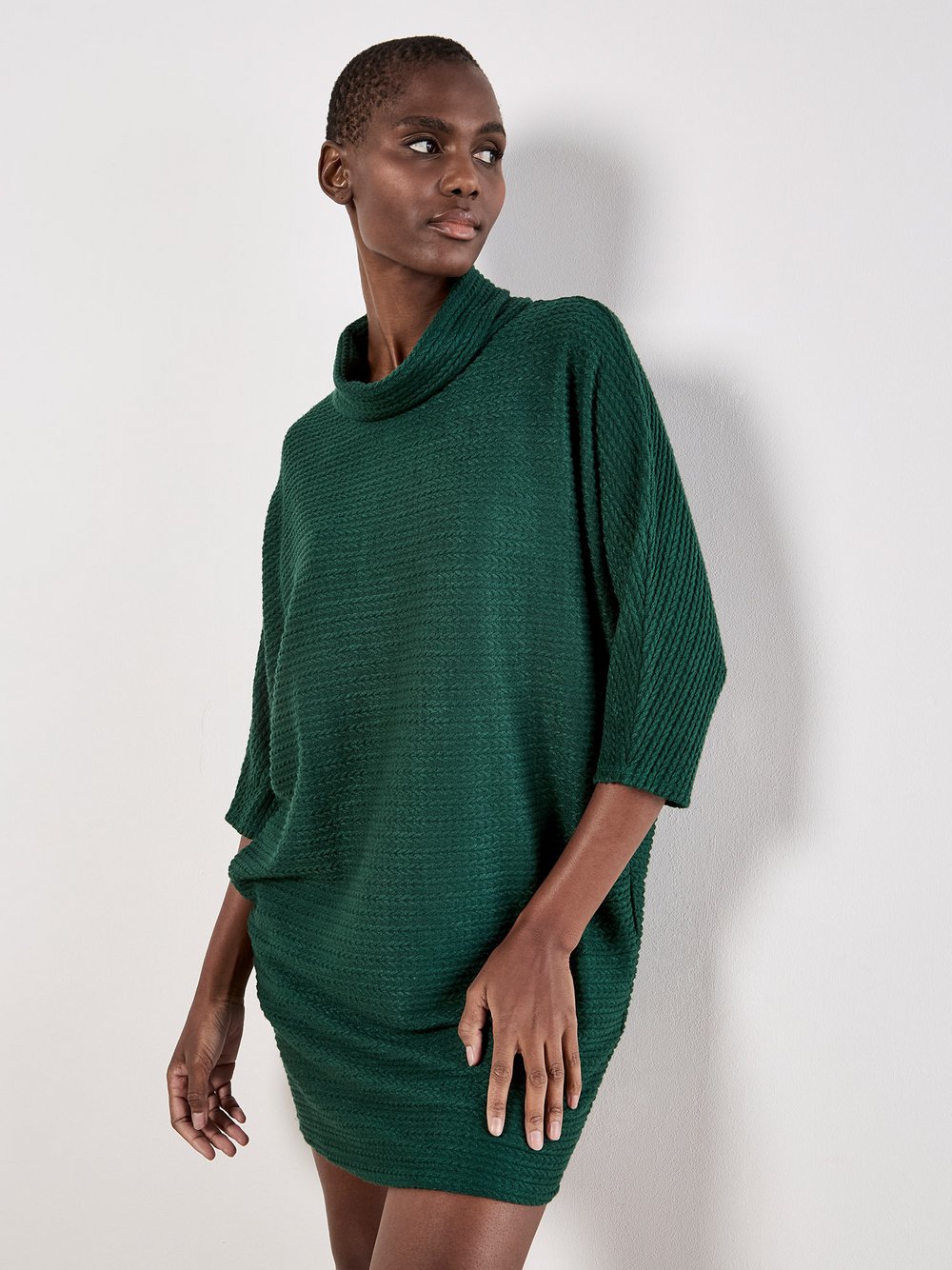 Thumbnail - Apricot Minikleid Damen Viskose grün, 42