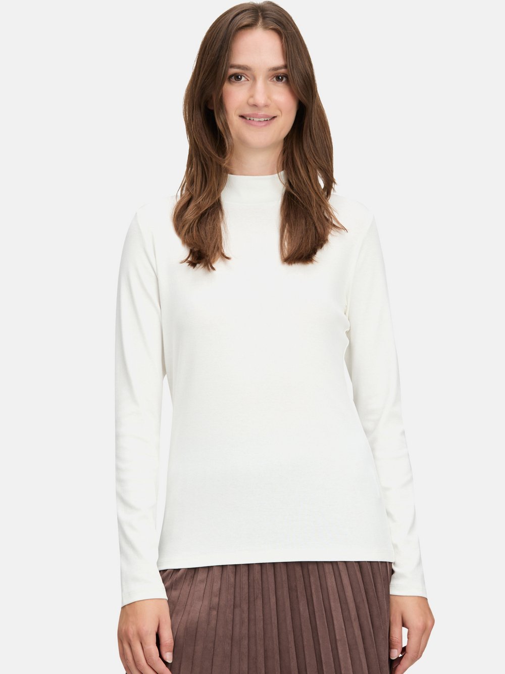 Cartoon Basic Shirt Damen Baumwolle weiß, 46