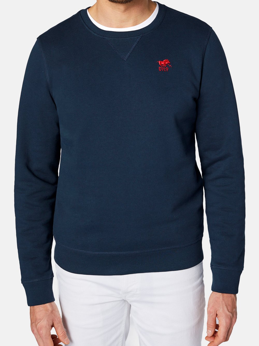 Thumbnail - Polo Sylt Sweatshirt Herren Baumwolle grau gemustert, XXL