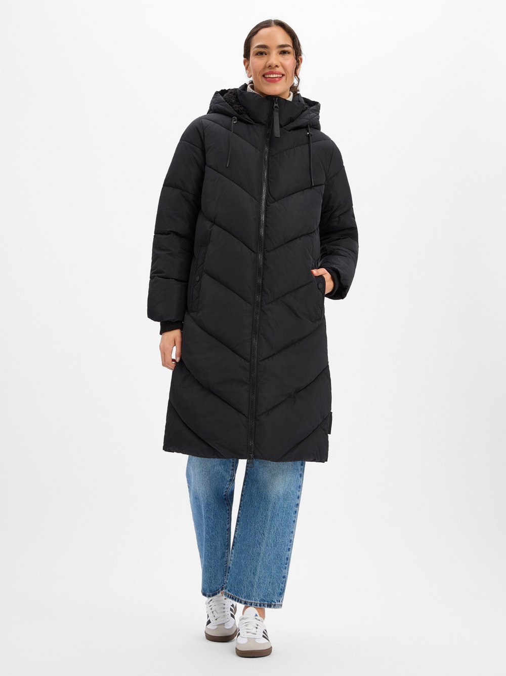 s.Oliver Steppmantel Damen schwarz, 38