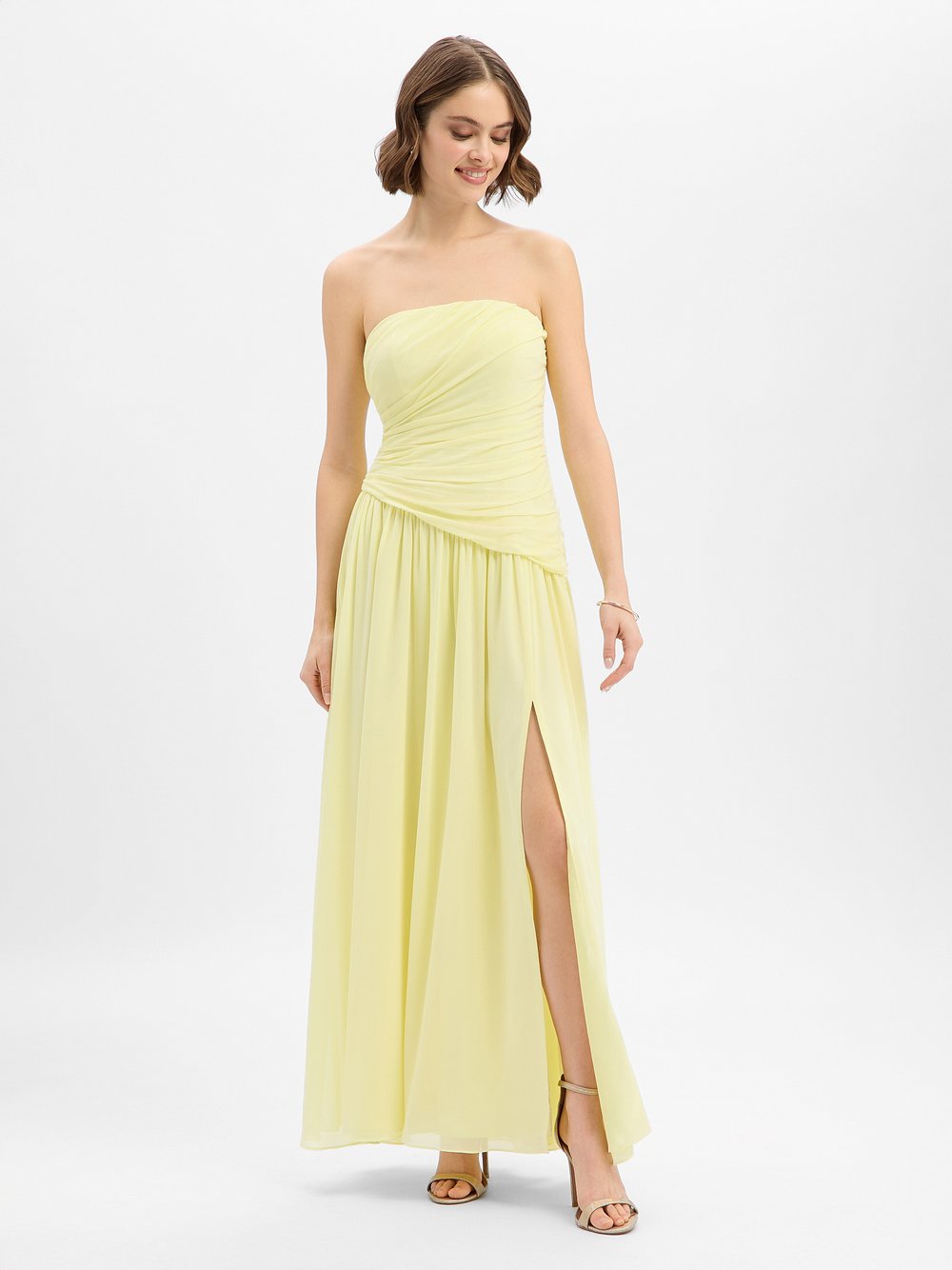 Marie Lund Abendkleid Damen gelb, 44