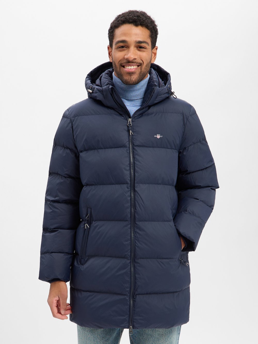 Thumbnail - Gant Steppjacke Herren blau, L