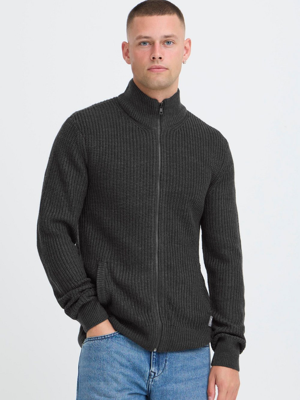 Thumbnail - BLEND Trainingsjacke Herren grau, S