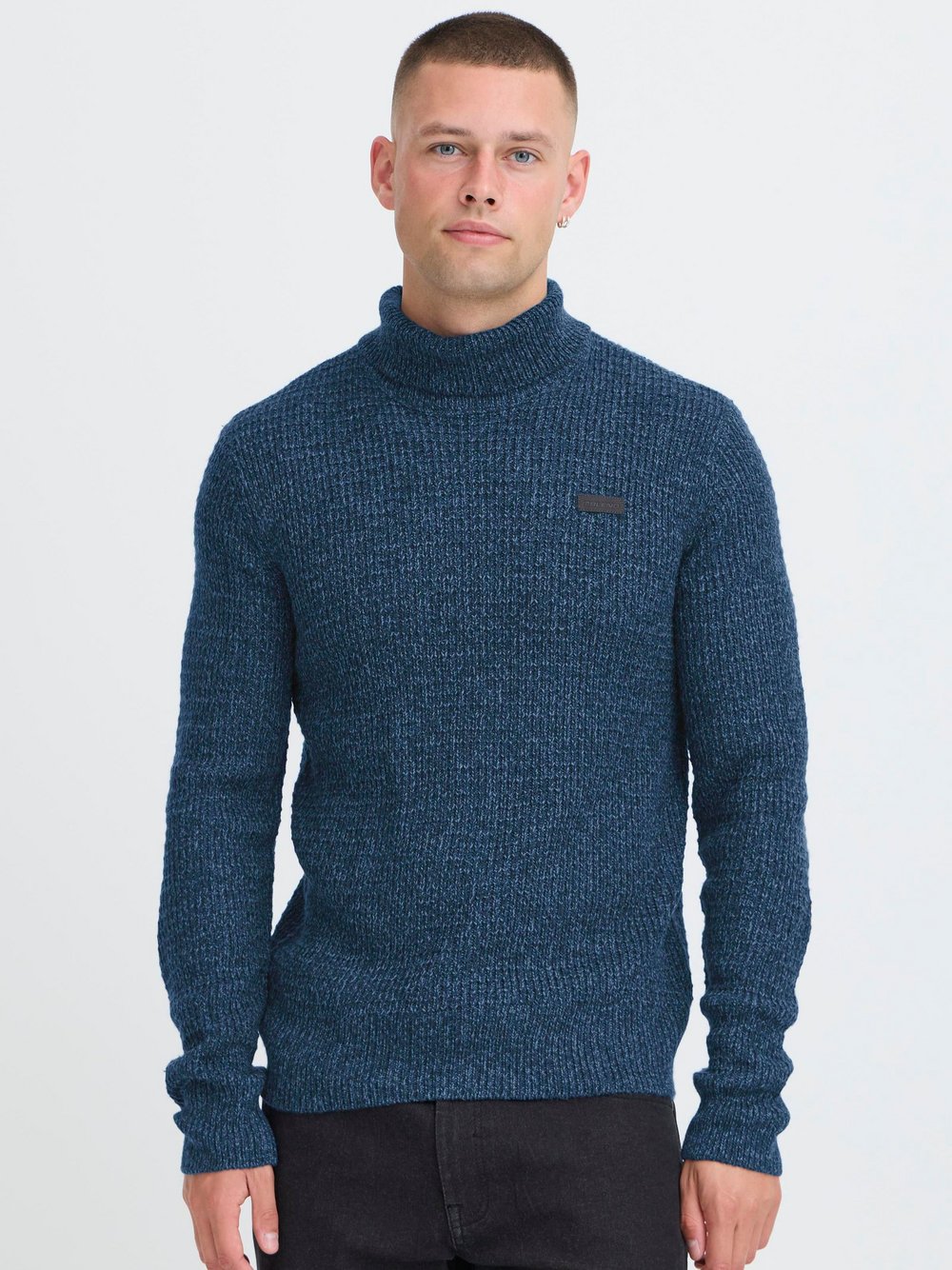 Thumbnail - BLEND Rollkragenpullover  Herren blau, S