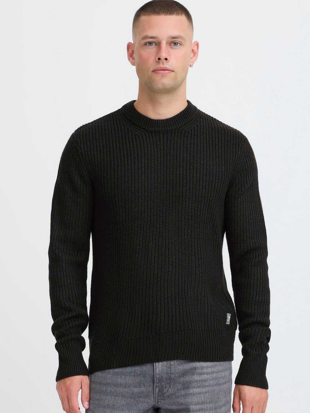 BLEND Strickpullover Herren schwarz, S