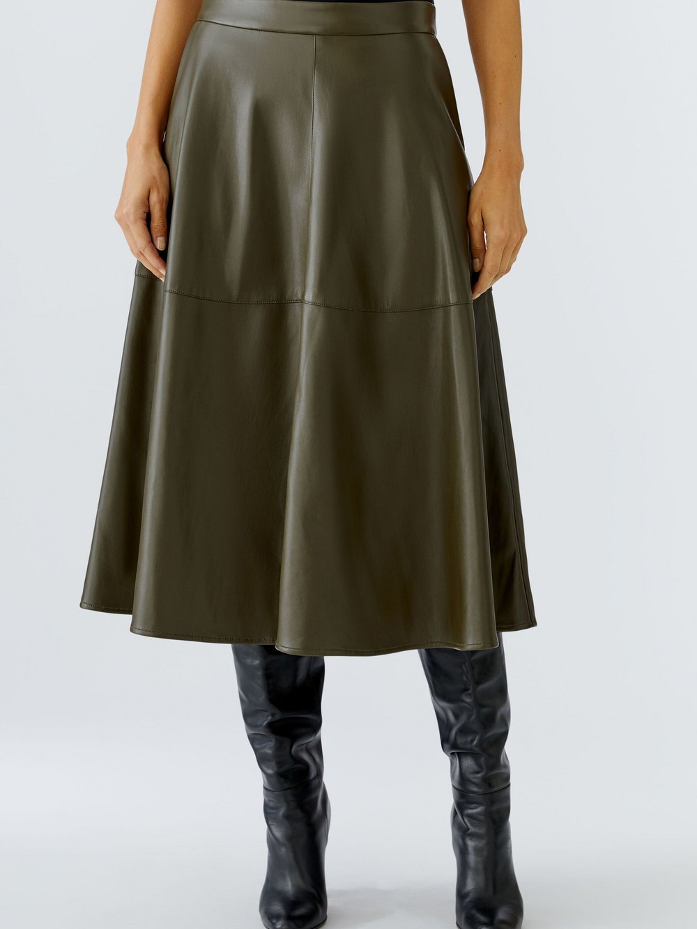 Thumbnail - Oui A-Linien-Rock Damen grün, 36