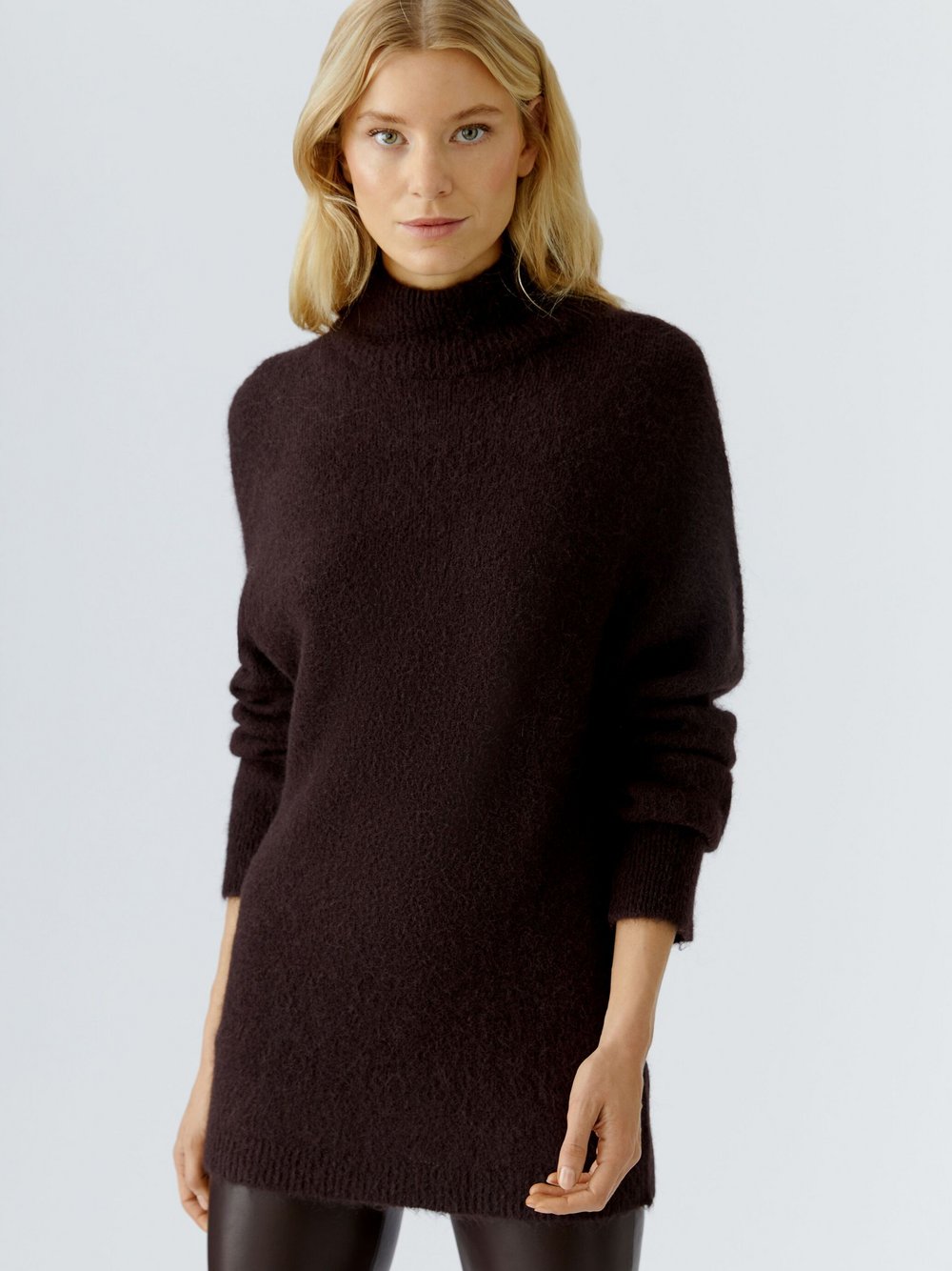 Oui Pullover Damen Polyamid braun, 38