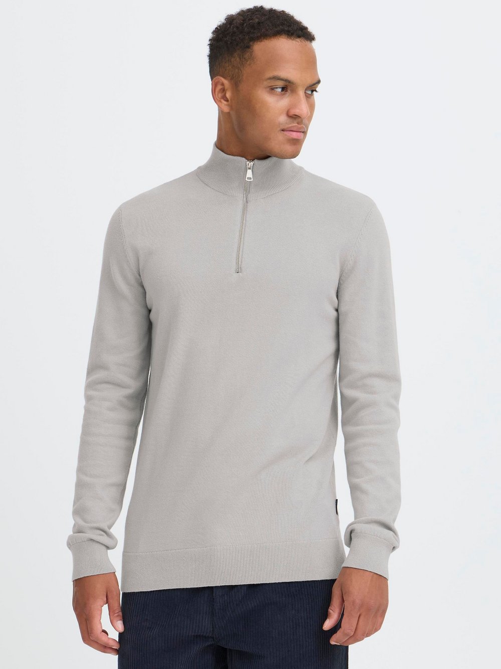BLEND Troyer Herren Baumwolle grau, M