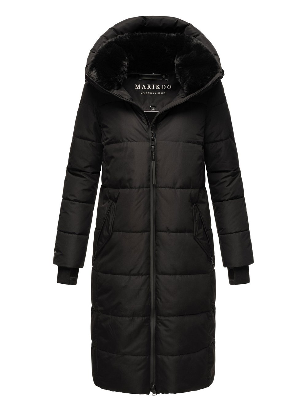Thumbnail - Marikoo Winterjacke  Damen Baumwolle schwarz, 44