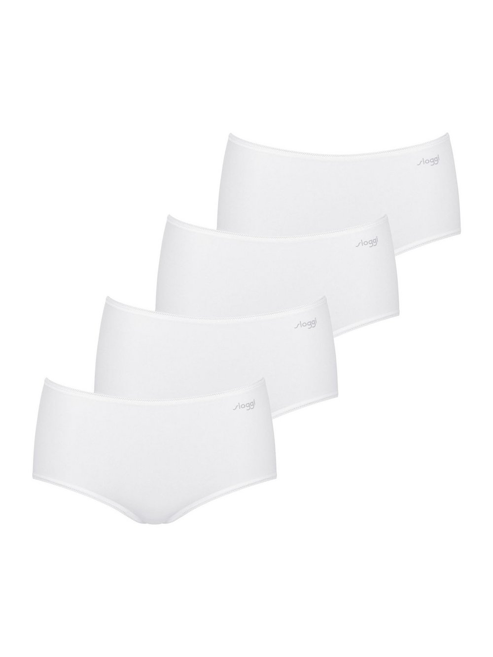sloggi Midislip  Damen Jersey weiß, S