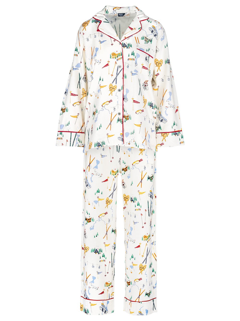 Polo Ralph Lauren Pyjama  Damen Baumwolle mehrfarbig bedruckt, M