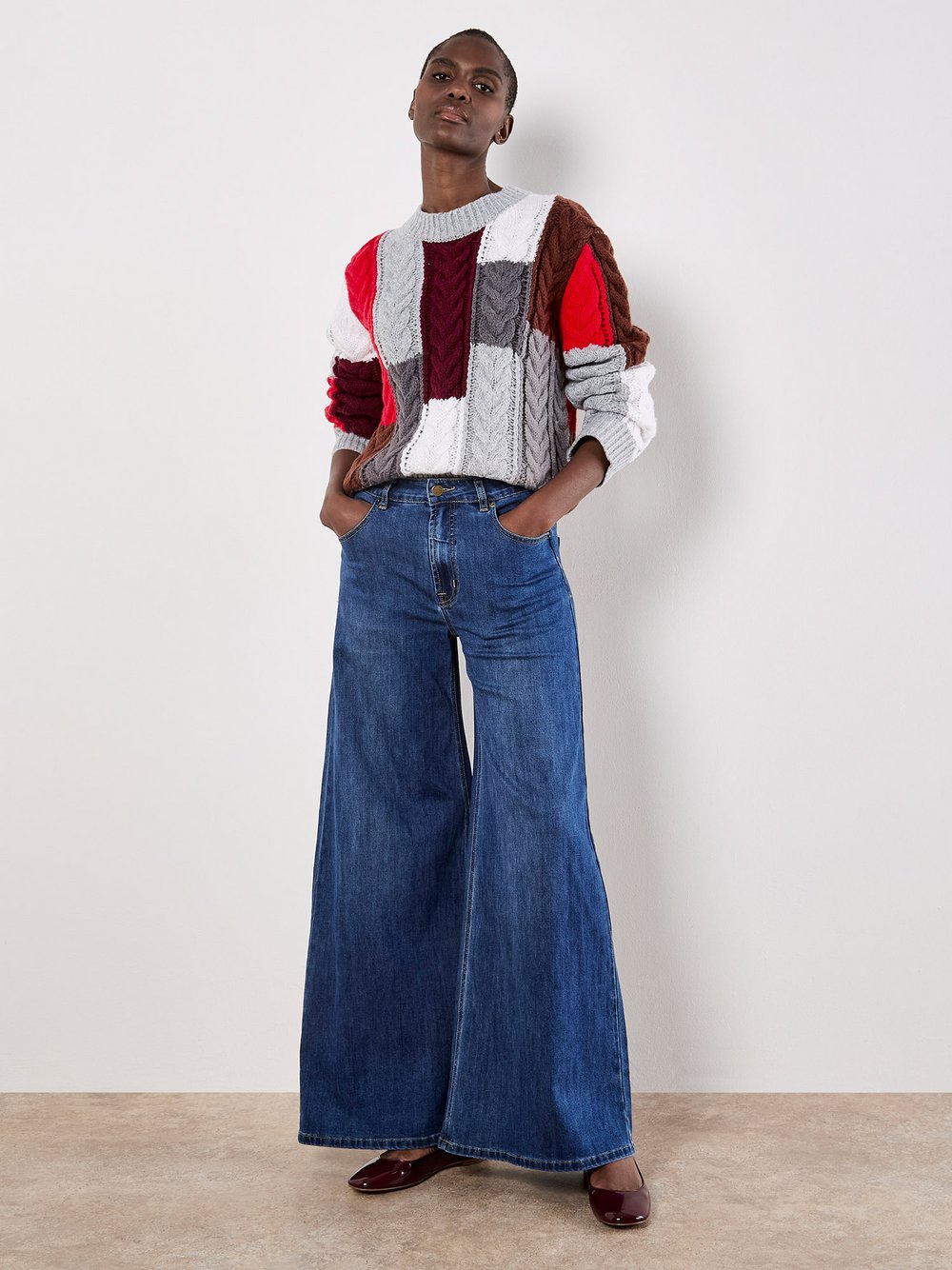 Apricot Pullover Damen mehrfarbig gemustert, 36