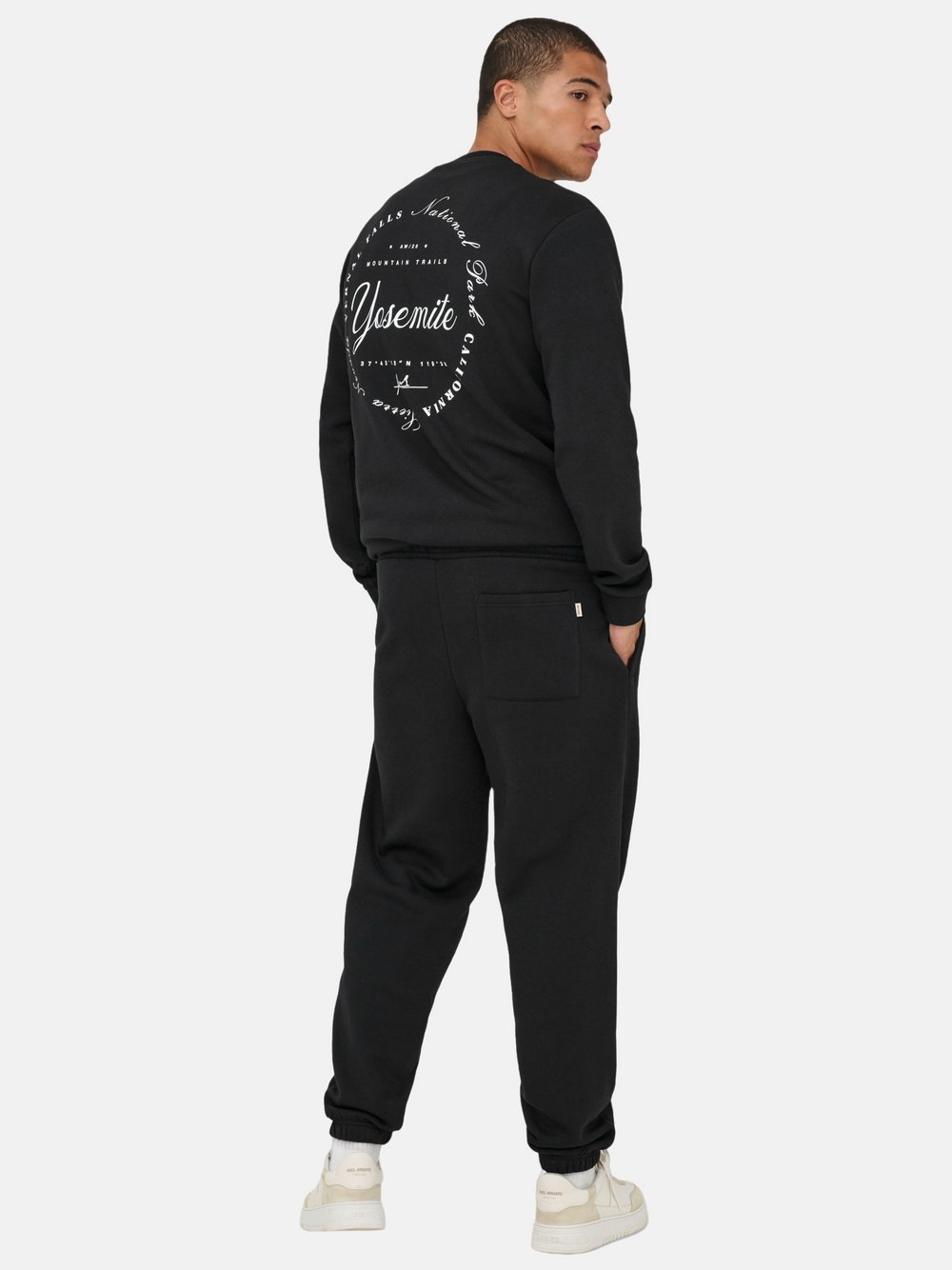 Only&Sons Sweathose Herren Baumwolle schwarz, L