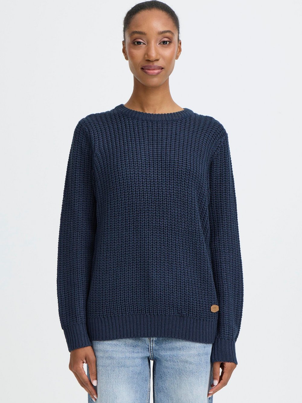 Thumbnail - OXMO Strickpullover Damen blau, XL