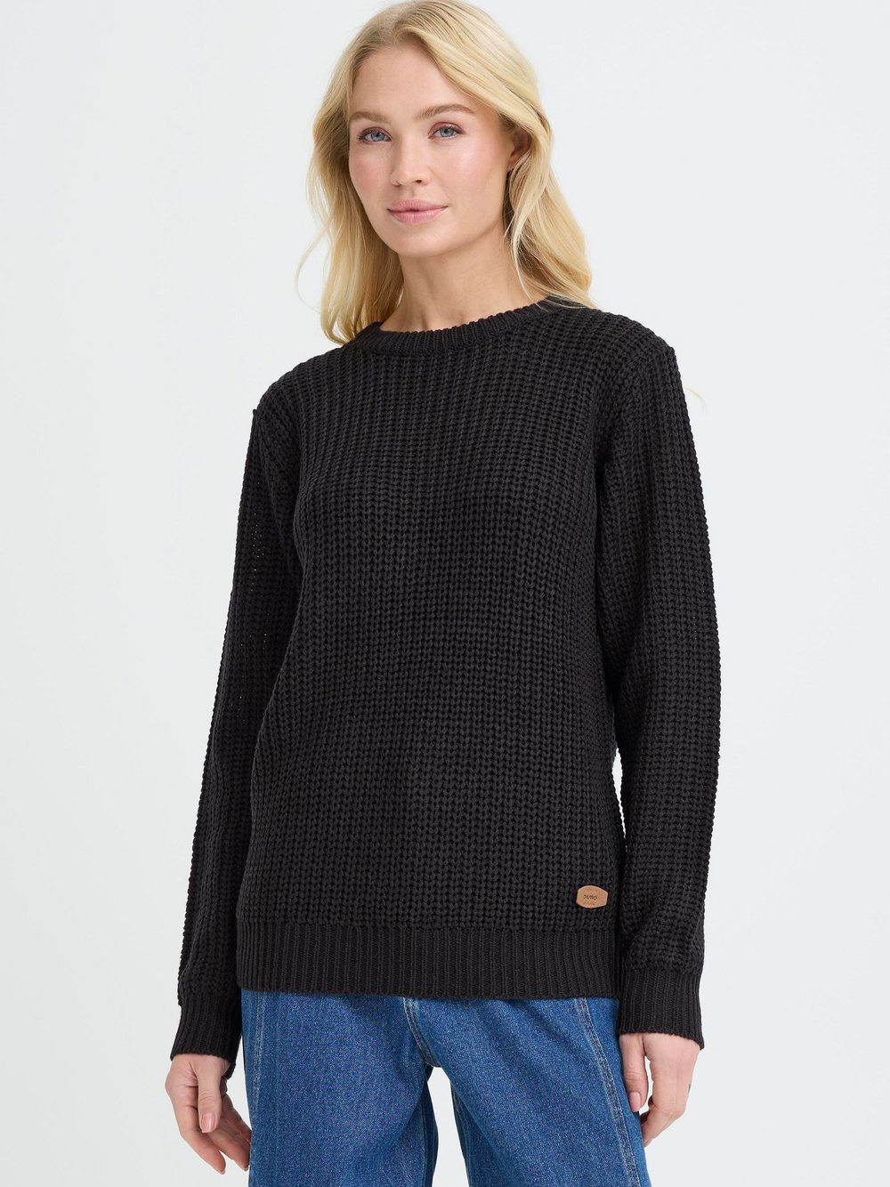 Thumbnail - OXMO Strickpullover Damen schwarz, M