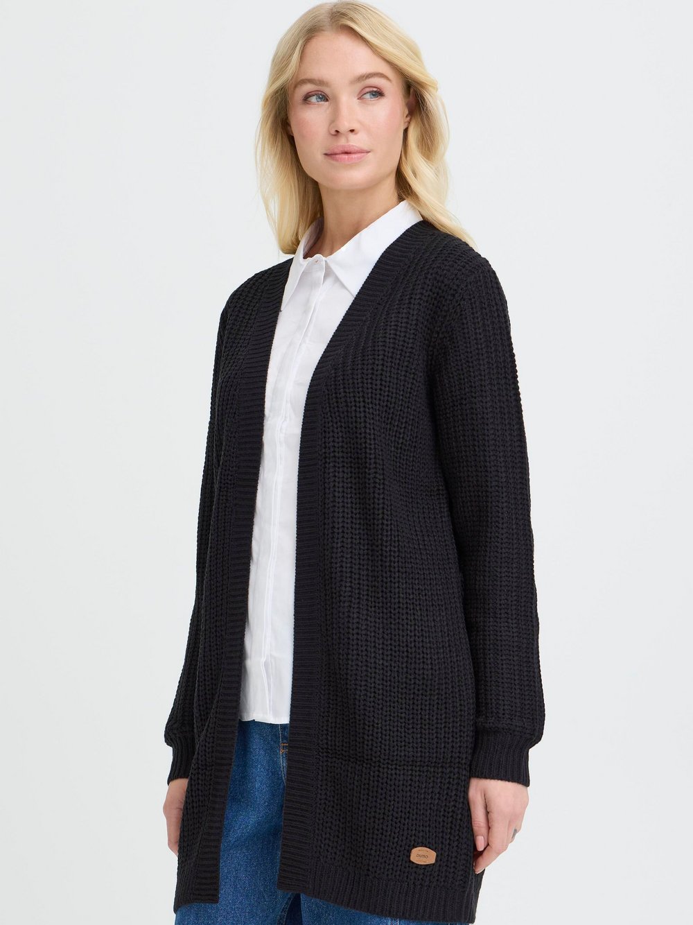 OXMO Strickjacke Damen schwarz, L