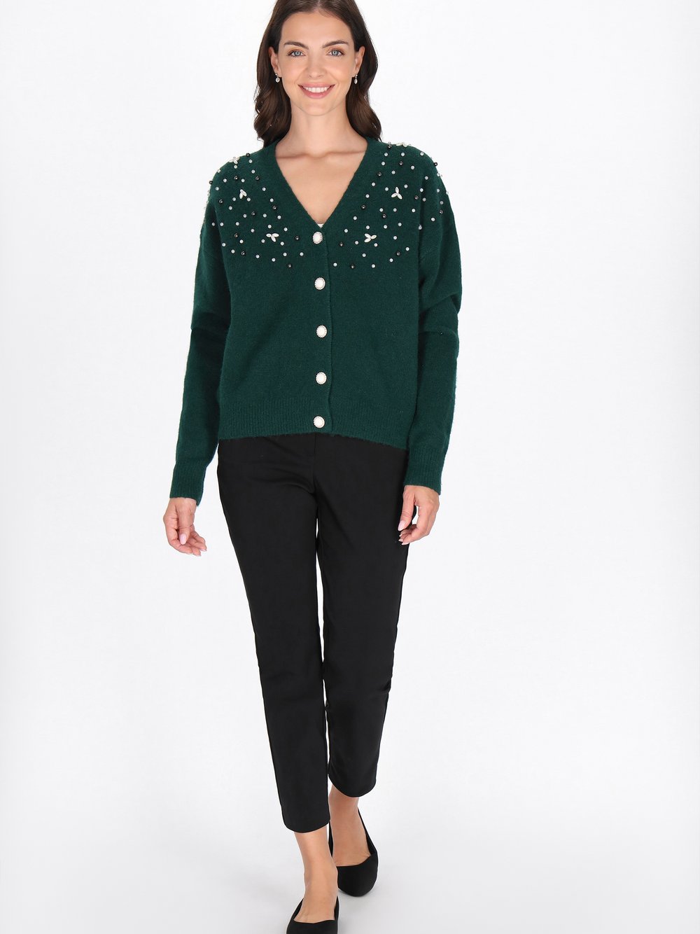 Usha Strickjacke Damen grün, XS/S