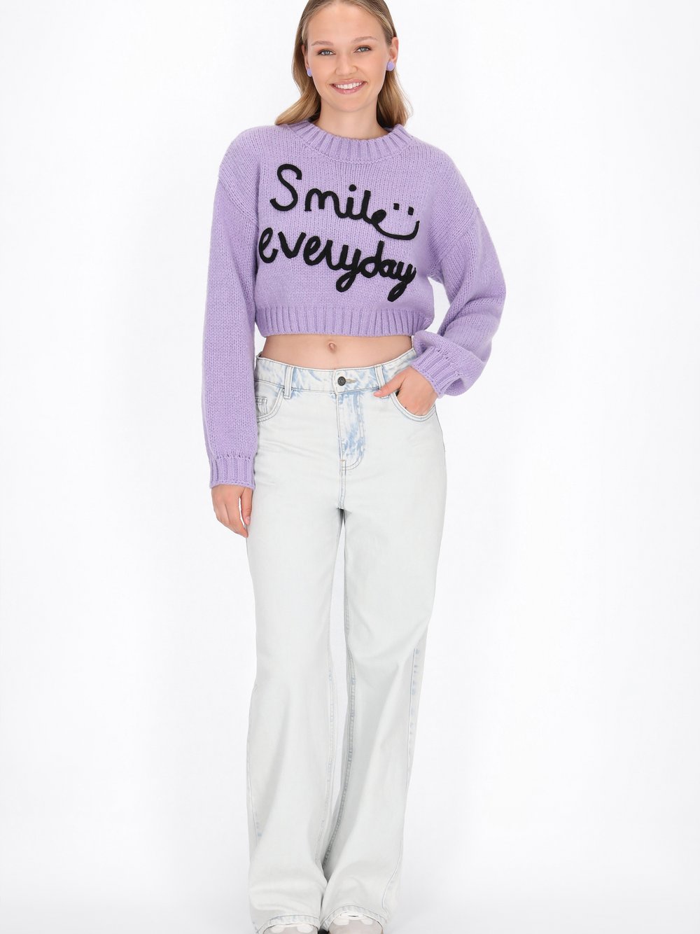 MyMo Pullover Damen lila, XS/S