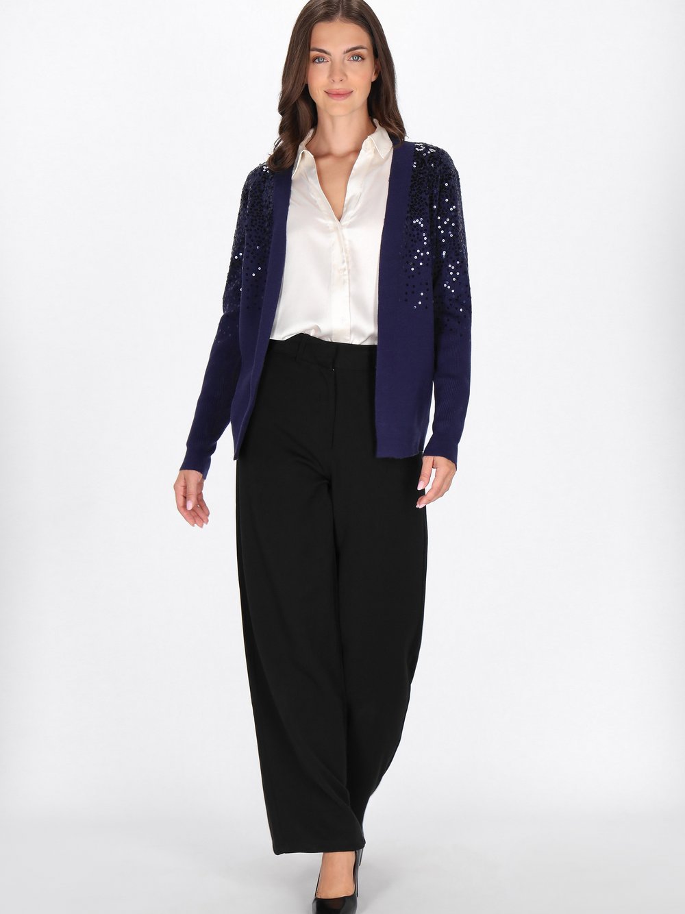 Usha Strickjacke Damen Viskose blau, XS/S