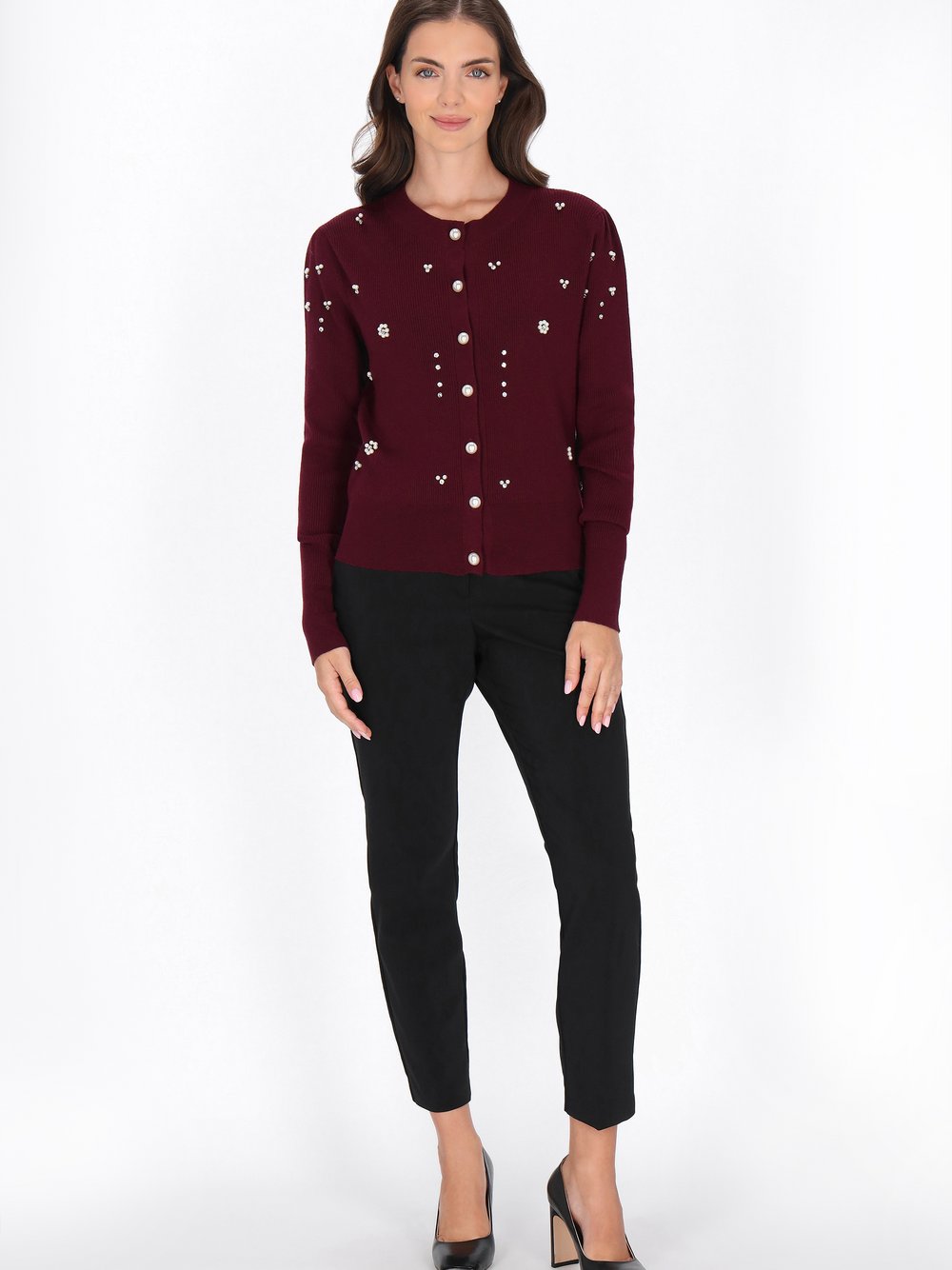 Usha Strickjacke Damen Viskose rot, XS/S