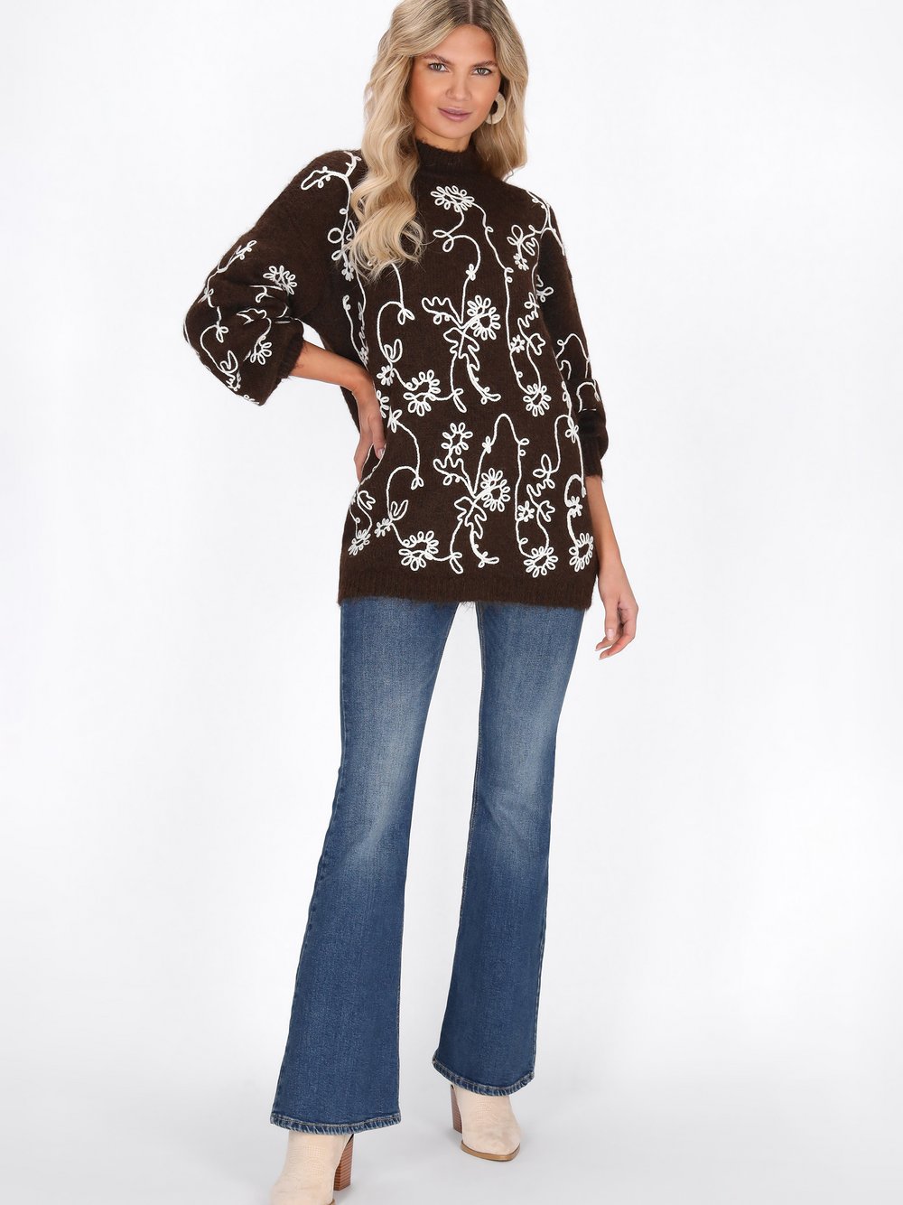 Usha Pullover Damen braun, XS/S